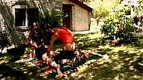 Gay Jocks Amazing Threesome Fucking Outdoors